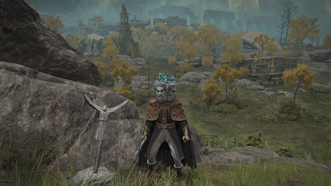 An Effigy of the Martyr location in Elden Ring.