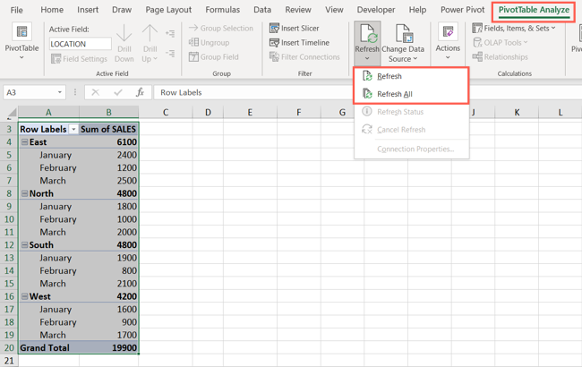 How To Update Pivot Table How to Refresh a Pivot Table in Microsoft Excel