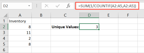 How to Count Unique Values in Microsoft Excel