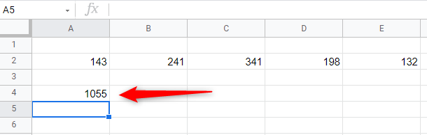 How to Add Numbers in Google Sheets