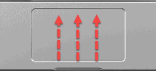 Swipe up on the trackpad with three fingers.