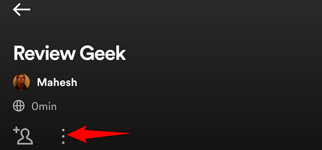 Select the three dots at the top.