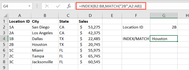 INDEX and MATCH vs. VLOOKUP vs. XLOOKUP in Microsoft Excel
