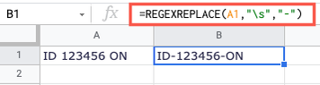 How to Substitute Text in Google Sheets