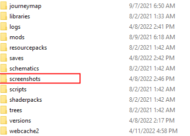 How to Find Minecraft Screenshots
