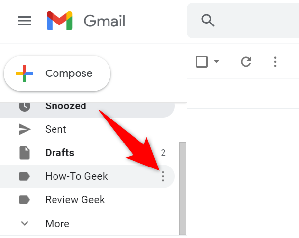 Select the three dots next to a folder.