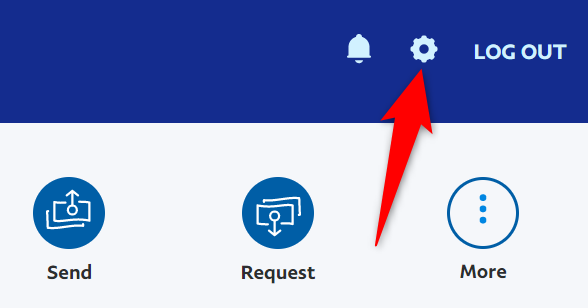 Select "Settings" at the top-right corner.