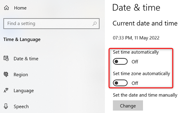Set Time Zone Automatically. Windows Off How to Change the Time on Windows 10