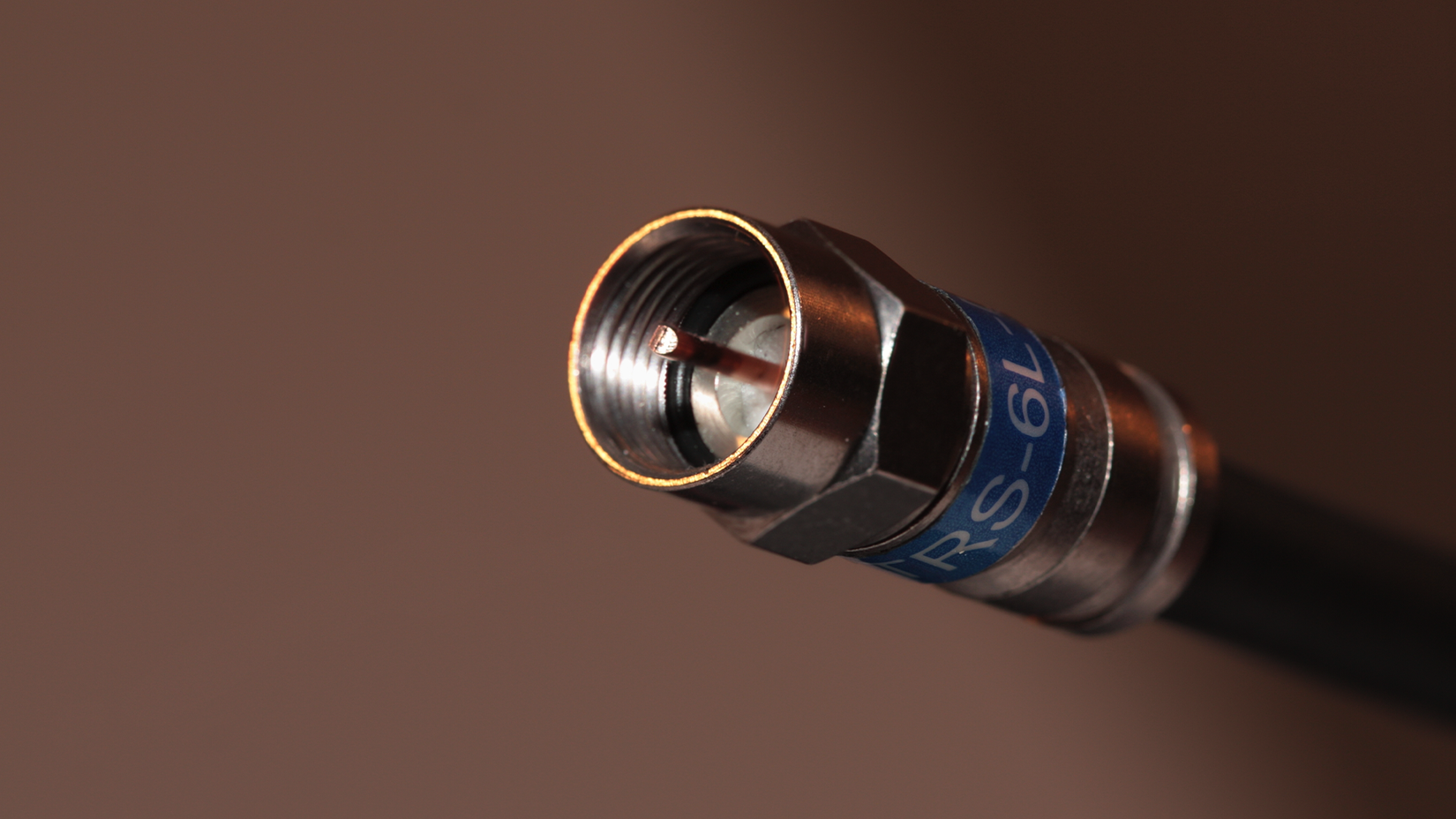 A photo of a coaxial cable.