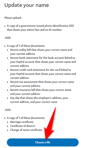 Click "Choose File."
