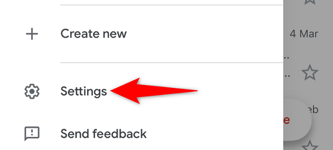 Choose "Settings" in the menu.