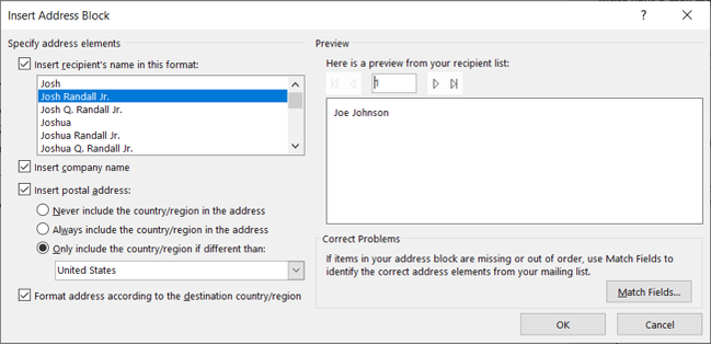 Address Block In Mail Merge The Easiest Way to Create a Mail Merge in Microsoft Word