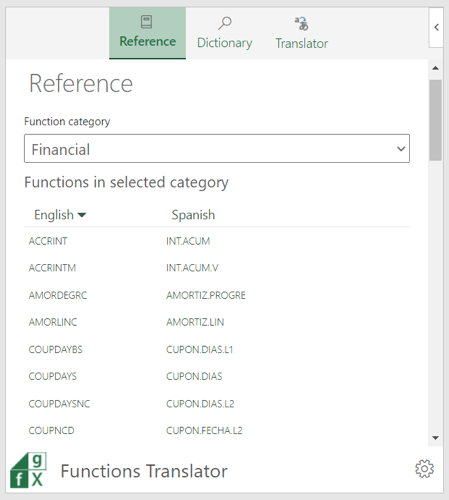 How to Translate Formulas in Microsoft Excel