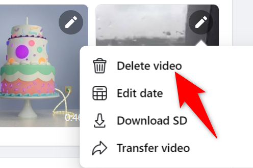 Click "Delete Video" in the prompt.