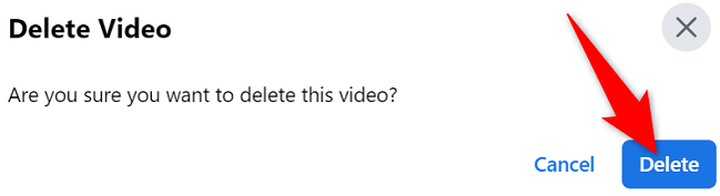 Select "Delete" in the prompt.