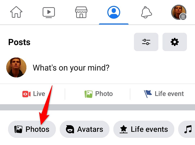 Access "Photos."