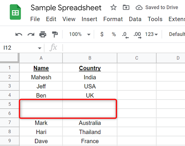 How to Insert Multiple Rows in Google Sheets