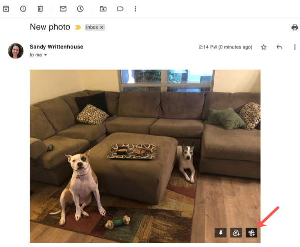 Save to Photos icon in Gmail