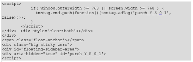 Shaded code snippet in Word