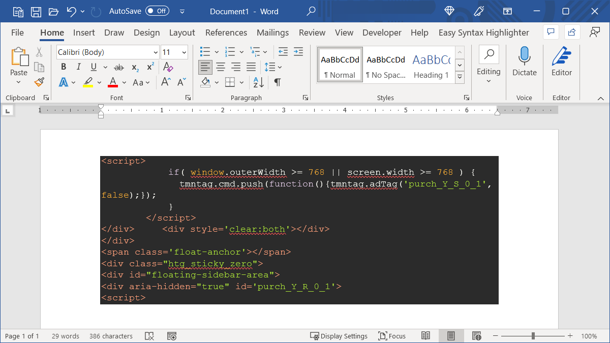 Code Sign Word 4 Ways to Insert a Command or Code Block in Microsoft Word