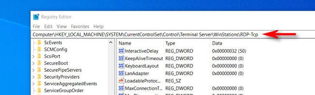 Navigate to this Registry key.