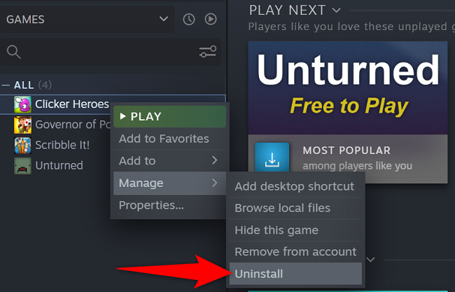 How To Uninstall Steam Games 2 Uninstall Steam Game 