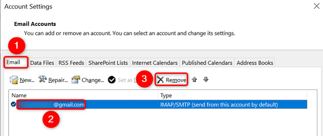 How to Remove an Email Account From Microsoft Outlook