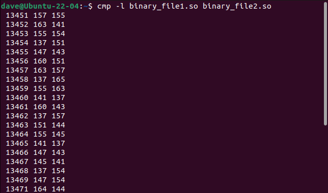 How to Compare Binary Files on Linux