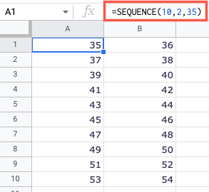 How to Use the SEQUENCE Function in Google Sheets