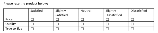 Microsoft Word Question Response Table Example How to Create a Basic Survey in Microsoft Word