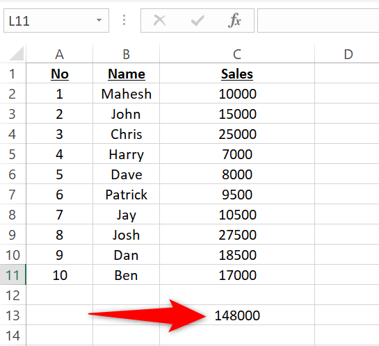 How to Sum a Column in Microsoft Excel