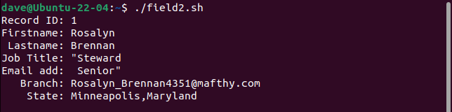 How to Parse CSV Data in Bash