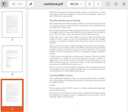 First Pdf File Image How to Make and Combine PDF Files on the Linux Command Line