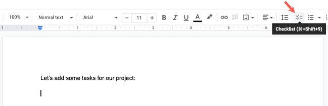 How to Assign Checklist Items in Google Docs