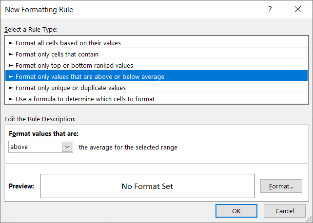 How to Highlight Values Above or Below Average in Excel