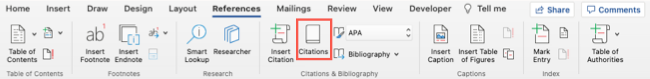 Citation Inbox. Sign How to Edit and Reuse Citations in Microsoft Word