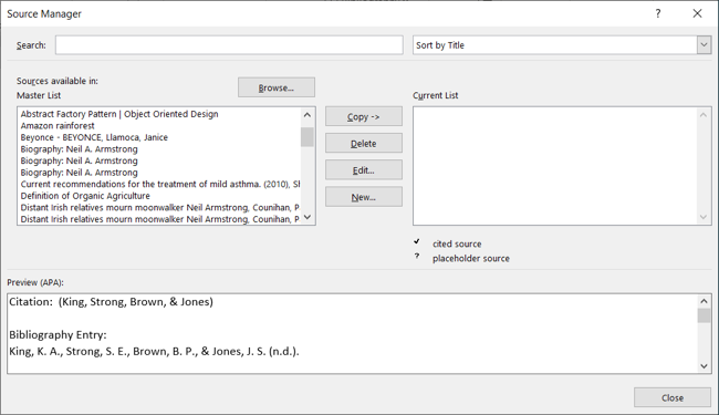 Source Control Word Document How to Edit and Reuse Citations in Microsoft Word