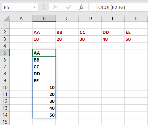 How to Combine, Reshape, and Resize Arrays in Excel