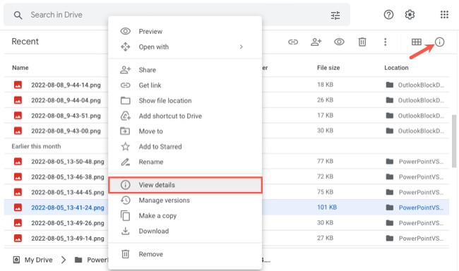 Google Drive Ios Desktop Example Detailsview How to Add Descriptions to Files and Folders in Google Drive