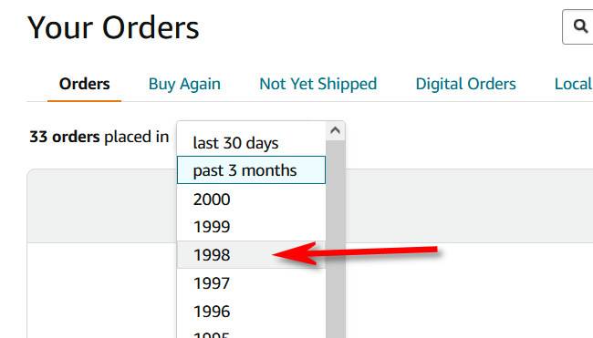 How to See the First Amazon Purchase You Ever Made