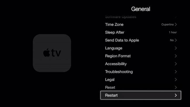 How to Restart an Apple TV