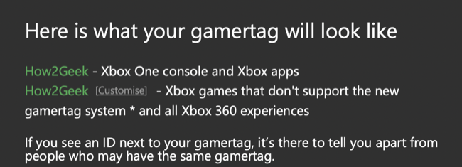 Preview Xbox gamertag