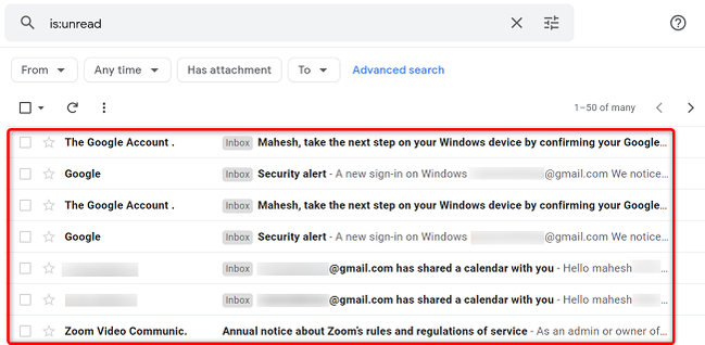 How to Find Unread Emails in Gmail
