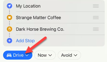 How to Add Multiple Stops in Apple Maps