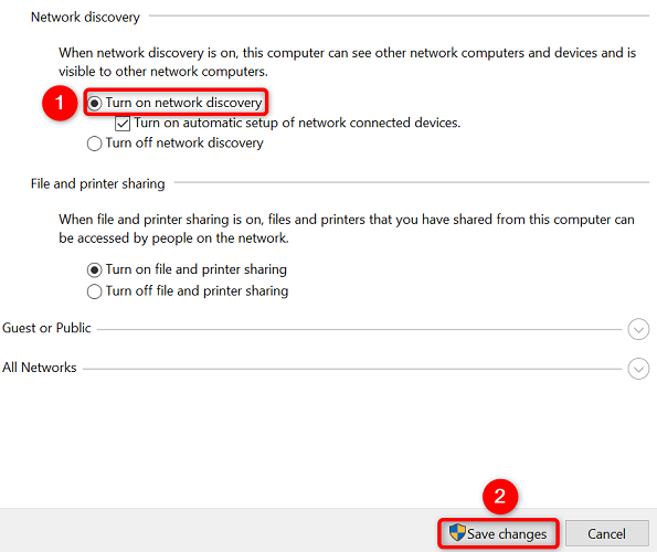 How to Fix the "Network Discovery Is Turned Off" Error on Windows