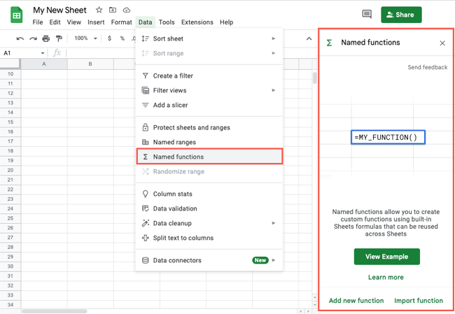 How to Create Custom Functions in Google Sheets