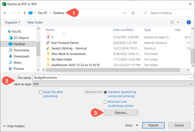 How to Export a Cell Range or Excel Workbook as a PDF