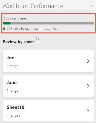 How to Optimize Workbook Performance in Excel for the Web