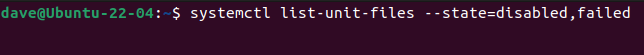 Using systemctl to look for unit files that match either of two states