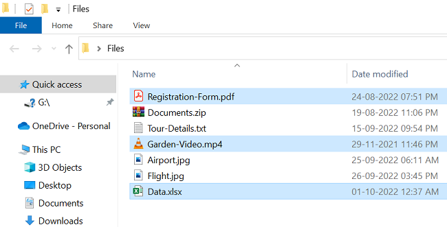 How to Select Multiple Files on Windows